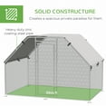 thumbnail image 5 of PawHut Metal Chicken Coop Run, Walk-In Chicken Coop Hen House Cage, 5 of 9