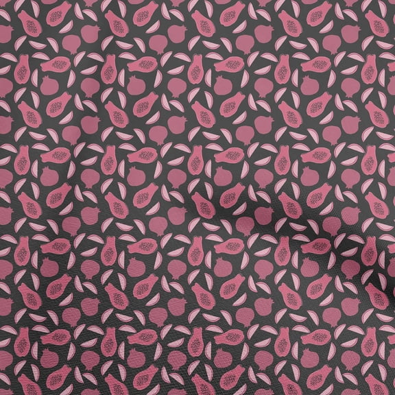 oneOone Cotton Flex Magenta Fabric Fruits Sewing Fabric By The Yard Printed Diy Clothing Sewing Supplies 40 Inch Wide