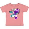 thumbnail image 3 of Inktastic Suicide Prevention I Wear Teal and Purple For My Uncle Boys or Girls Baby T-Shirt, 3 of 5