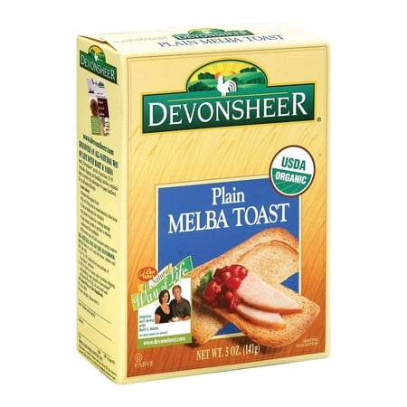 Devonsheer Organic Classic Melba Toast - Pack of 12 - 5 (Best Organic Quinoa Brand)