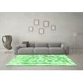 thumbnail image 3 of Ahgly Company Indoor Round Abstract Emerald Green Modern Area Rugs, 4' Round, 3 of 4