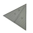 thumbnail image 4 of Zeiwohndc Multifunctional Acrylic Strip Tube Ruler Sewing Template Ruler Triangle-shaped, 4 of 9
