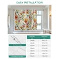 thumbnail image 6 of Summer Botanical Tie Up Curtains for Windows 54 Inch Length Balloon Curtains Kitchen Adjustable Balloon Window Shade Vintage Watercolor Flower Palnt Tie Up Valance Bathroom Curtain Window 42"x54", 6 of 6