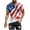 White, variant on UVEASISHA Men 4th of July Shirts Distressed American Flag Print T Shirt Big and Tall Casual Independence Day Tee Short Sleeve Crewneck Patriotic Tshirts Blue L