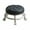 Black, variant on AQMD Modern Swivel Rolling Stool with Faux Leather Upholstery, 440LB Capacity, Adjustable Height & Low Seat Design for Home Office & Family Use