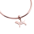 thumbnail image 2 of Charm para Pulsera LuckyLy, Dije de Perro, Acero Inoxidable y Zirconia Cúbica, Modelo Doggy rosa UNITALLA, 2 of 7