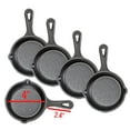 thumbnail image 3 of Bruntmor Pre-Seasoned Cast Iron Pan 3.5 Inch Mini Skillet Bundle - Nonstick Frying Pan Heavy Duty Cast Iron Pot | Chef Quality Pans for cooking |For Indoor & Outdoor Use Grill, Stovetop, Oven Safe, 3 of 5