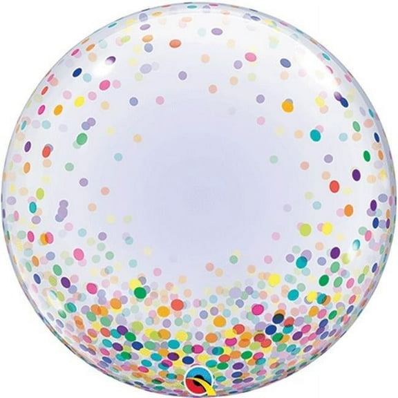Colorful Confetti Dots Decoration Bubble Balloon 24"