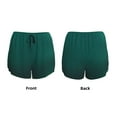 thumbnail image 3 of Easygdp Dark teal green for Women's Athletic Shorts - High-Waist, Quick-Dry Workout Shorts with Pockets, Ideal for Running, Yoga, and Training-Medium, 3 of 7
