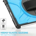 thumbnail image 3 of XYX Case for 10.5 inch Microsoft Surface Go 4/Surface Go 3/Surface Go 2, 360 Rotating Heavy Duty Shockproof Cover with Kickstand and Hand Strap (Sky Blue), 3 of 7