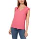 thumbnail image 1 of Blusa maison Jules con volantes y manga alborotada para mujer Rosa Extragrande, 1 of 1