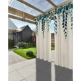 thumbnail image 3 of nqOlkjepod Outdoor Curtains for Patio Waterproof, Spring Leaves Outdoor Privacy Panels Grommet, Farmhouse Simple Botanical Plants Vines Blackout Outside Curtains for Porch/Cabana 54"x95", 1 Panel, 3 of 8