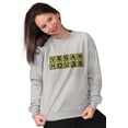 thumbnail image 4 of Vegan Waffle House Funny Sarcastic Sweatshirt for Men or Women Brisco Brands L, 4 of 6