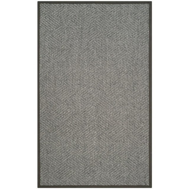 Safavieh Natural Fiber 8' X 10' Hand Woven Rug in Gray and Dark Gray