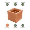 thumbnail image 5 of Ecobo 14.2" Tall Planter | Eco-Friendly, Durable, Lightweight | Indoor/Outdoor Use, All-Weather, Contemporary Design by Brazilian Artisans - Terracota, 5 of 6