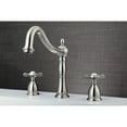 thumbnail image 2 of Kingston Brass KS1348BEX Essex Two-Handle Deck Mount Roman Tub Faucet, Brushed Nickel, 2 of 6