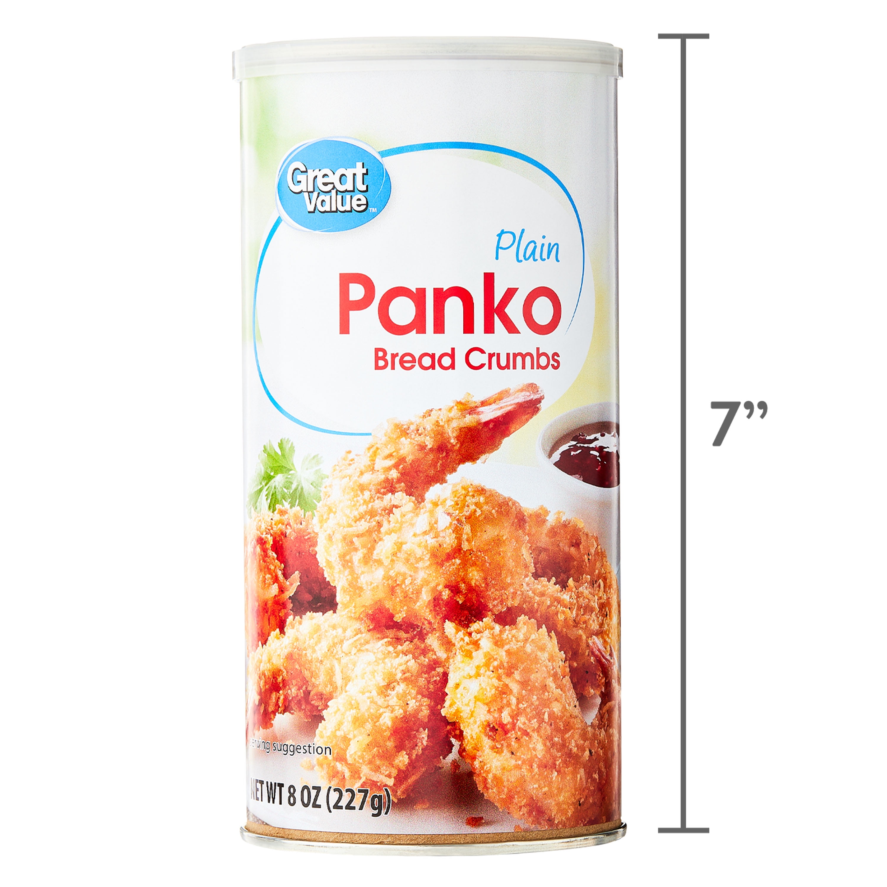 Great Value Plain Panko Bread Crumbs, 8 oz