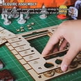 thumbnail image 5 of Tablero de personajes del jugador JOTL con rastreadores de dial HP y XP Juego de 2 Organizadores de héroes de madera contrachapada de abedul que ahorran espacio en su mesa Ideal para Gloomhaven Fauces, 5 of 5