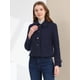 thumbnail image 2 of Abrigo de Invierno Allegra K con cuello Vuelto y Manga Larga de un Solo pecho para Mujer Azul marino XS, 2 of 6