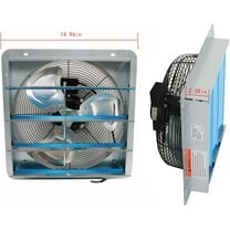 Labwork High Speed Aluminum Industrial Exhaust Shutter Fan With Power Cord for Shed 12''
