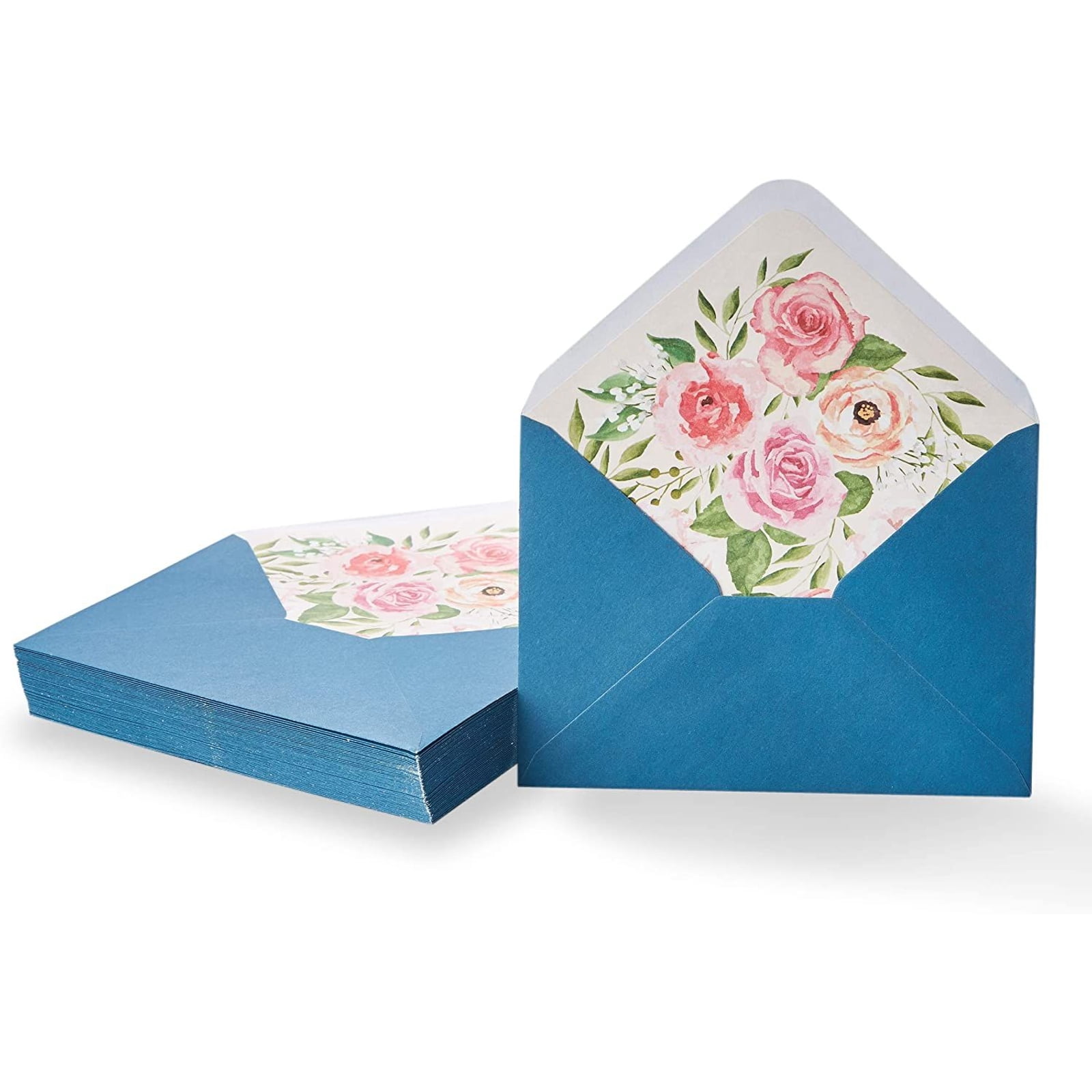 Royal Blue Small Paper Treat Bags 3x5 Diagonal Stripes Flat Food Retail Candy 