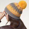 thumbnail image 2 of QASIEATN Womens Popular Baseball Caps Women's Fleece Lined and Thickened Knitted Hats Cold Hats Warm Trendy and Versatile Solid Color Hats Fall Fashion Accessories, 2 of 4