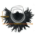 thumbnail image 3 of GDEGE Shawl Wraps Feather Cutout Gradient Carnival Festival Party Fashion Shawl Wraps Masquerade Performance Accessories for Evening Party Ceremonies, 3 of 4