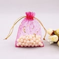 thumbnail image 1 of 100 Pcs/set Sacs à Bonbons à Cordon Large Gaze Imprimée Lune Étoile Fournitures de Noël, 1 of 3