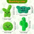 thumbnail image 2 of Belanttega 4pcs Cactus-shaped Catnip Toys for Cats Interactive with Your Cat Family Pet Fun Exercise Soft Durable Cat Kicker Toy For Indoor, 2 of 5