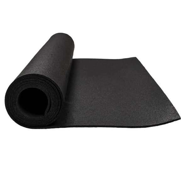Black 60 in. x 96 in. Indoor/Outdoor Anti-Fatigue Rubber Utility Mat