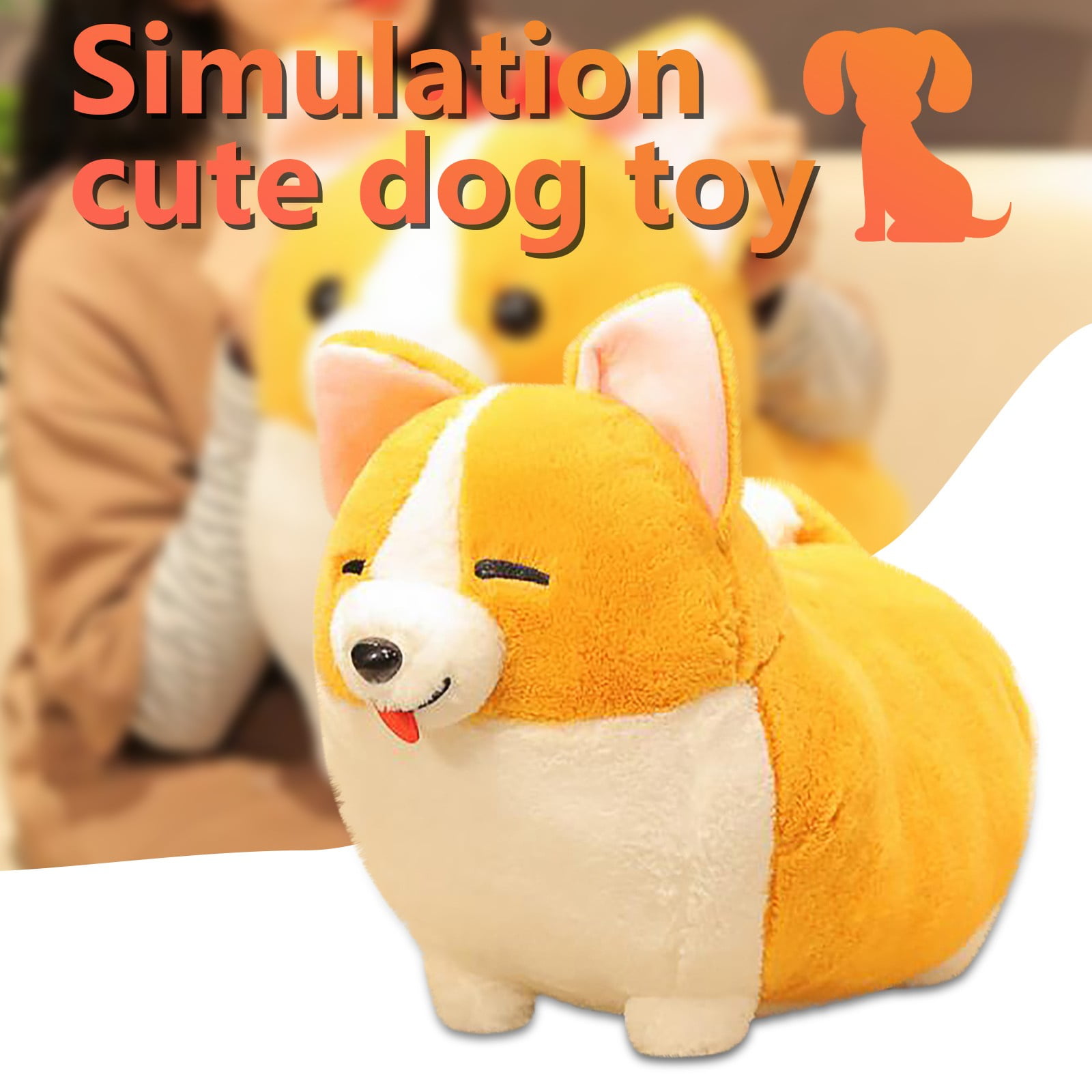 Simulation Animal Model Figure Doll Girls Boys Toy Cute Corgi