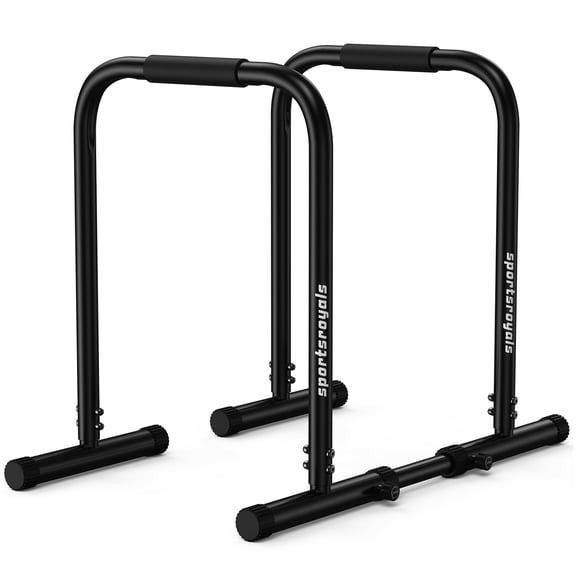 Adjustable Dip Bar Station, Heavy Duty Parallette & Parallel Bars, 400LBS Stable Dip Stands for Home Gym, Calisthenics & Upper Body Workout Equipment