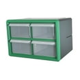 thumbnail image 3 of Caja de almacenamiento de piezas con 4 cajones, práctica caja de herramientas, organizador de piezas para tornillos, componentes electrónicos, sala de Verde, 3 of 8