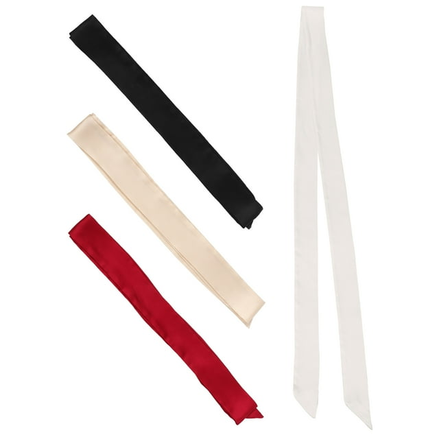 OULII 4Pcs Black Sash Belt for Dress Decorative for Women's Parties