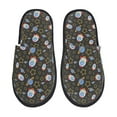 thumbnail image 2 of KLL Cosmic Slippers for Women Men House Slip on Indoor Outdoor Bedroom Furry Fleece Lined Ladies Comfy Anti-Skid Rubber Hard Sole-Medium, 2 of 8