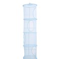 thumbnail image 1 of Homeholiday Mesh Hanging Storage 4 Compartments Folding Kids Toy Organizer Bag Clothes Dryer Net Basket, 1 of 8