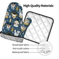 thumbnail image 4 of Gaeub Winter Animal Friends Print Oven Mitts and Pot Holders Sets of 2,Heat Resistant Pad,Cooking Gloves, for Baking BBQ Home Decor, 4 of 7