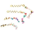 thumbnail image 3 of Perles Tressées pour Tresses en Alliage de Couleur Assortie pour Décoration Réutilisables et Durables 4 Pcs, 3 of 8