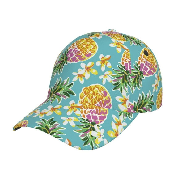 Picia Cute Pineapples pattern Trucker Low Profile Hat Men Women Baseball Cap Dad Hat Adjustable Unconstructed Plain Cap
