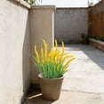 thumbnail image 4 of Artificial Plant Outdoor Fake Grass with Flowers UV Resistant Greenery Garden Porch Window Box Decorating, 4 of 6