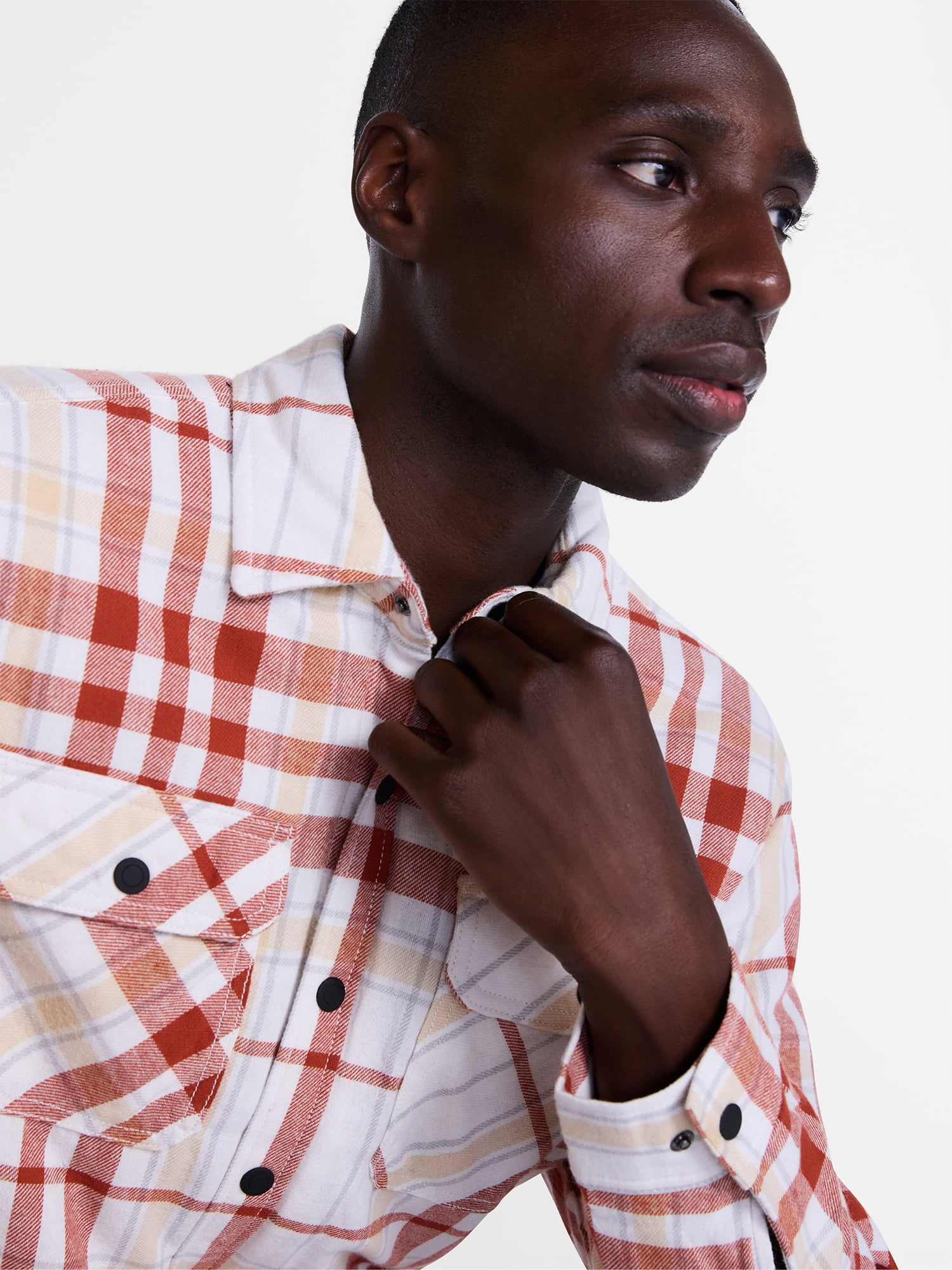 George Men's and Big Men's Shirt Jacket with Long Sleeves, Sizes S-3XL