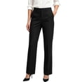 thumbnail image 2 of ClodeEU Women's High Rise Straight Leg Dress Pants, Formal Business Casual Trousers with Pockets ,Women's Plus M, 2 of 6