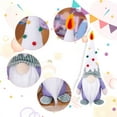 thumbnail image 4 of Handmade Birthday Doll Figurine Festive Swedish Tomte Cake Topper Decoration for Home Desktop Party Celebration, 4 of 6