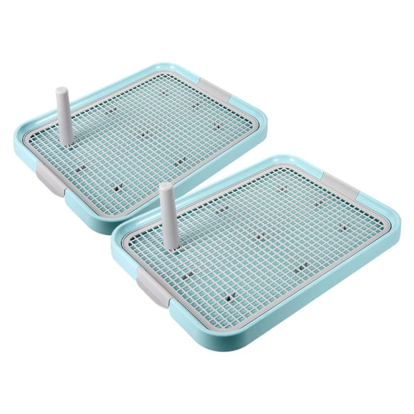 Minkissy 2Pack Dog Litter Box with Large Capacity 19.3x14.6x5.9in