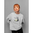 thumbnail image 2 of Friendship Bear Sweatshirt Women -Smartprints Designs, Female Small, 2 of 4