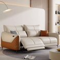 thumbnail image 3 of Leather Designer Living Room Sofas Lazy Lounge Nordic Luxury Living Room Sofas Modern White Sillones Individuales Couch Set My Lux Decor Round, 3 of 14