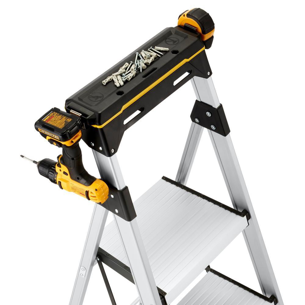 4.5 ft Aluminum Hybrid Ladder Tray with 250 lbs Load Capacity Robust Folds 