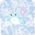 thumbnail image 4 of Inktastic Happy 5th Birthday with Cute Narwhal Stars and Bubbles Boys or Girls Toddler T-Shirt, 4 of 5