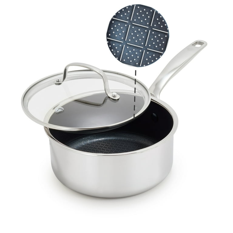 Blue Diamond 2-Quart Hybrid Ceramic Non-Stick Stainless Steel Saucepan photo 1