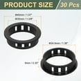 thumbnail image 2 of 30Pcs Snap Bushing Grommets, 1-3/8"(35mm) Round Cable Hose Protector, Black, 2 of 6
